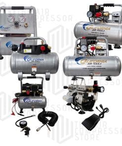 California Air Tools Rolling 1HP Ultra Quiet Oil-Free 1-2 Gal Air Compressor Series