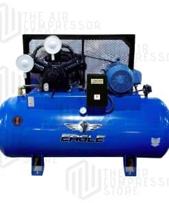 10HP Horizontal Single Phase Power 36CFM @ 100psi w/Mag Starter (200psi max) Two stage