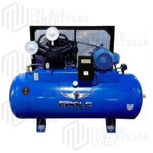 10HP Horizontal Single Phase Power 36CFM @ 100psi w/Mag Starter (200psi max) Two stage