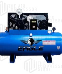 15HP Horizontal 3 Phase Power CFM @ 100psi w/Mag Starter (200psi max) Two Stage