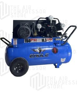 5 HP Portable Horizontal 220V 18.5CFM @100psi (150psi max)