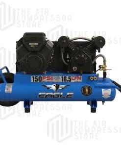 6.5HP Vanguard Electric Start Twin Tank Wheelbarrow 16.5CFM @100psi (150psi max)