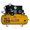 15HP Horizontal 3 Phase Power 60 CFM @ 100psi w/Mag Starter (150psi max) 208 volt
