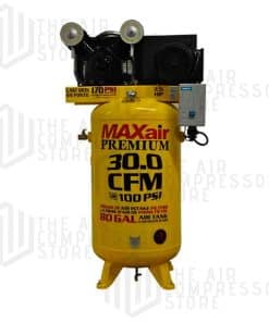 7.5HP Upright 30CFM @ 100psi w/Combo Switch (170psi max) w/ 3 Phase Power 208/230 volt